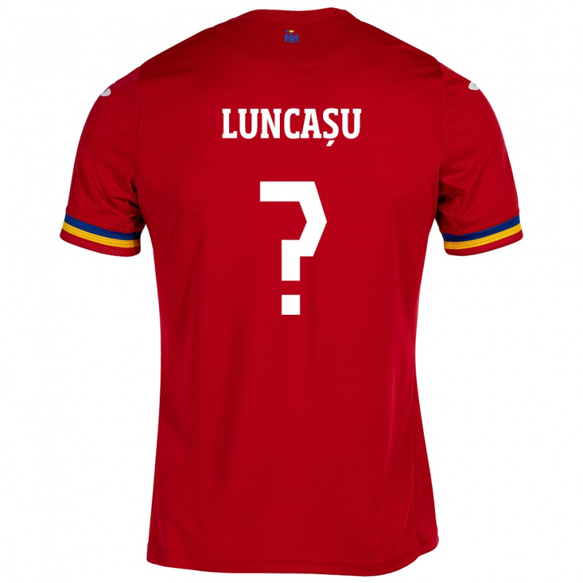 Niño Camiseta Rumania Daniele Luncașu #0 Rojo 2ª Equipación 24-26 La Camisa