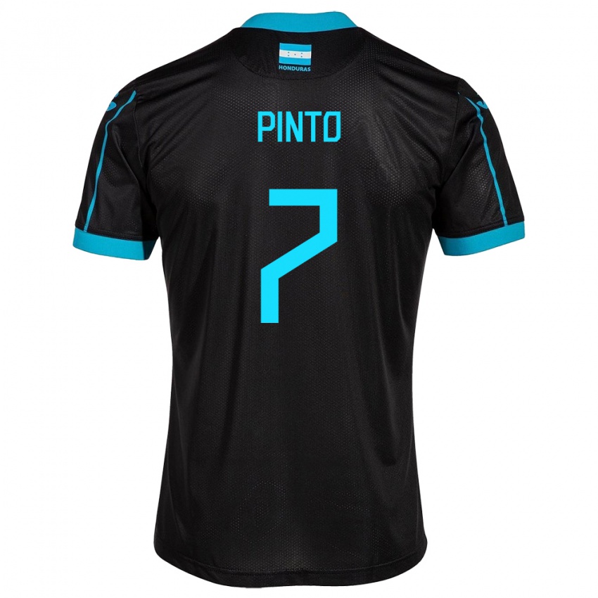 Niño Camiseta Honduras José Pinto #7 Negro 2ª Equipación 24-26 La Camisa