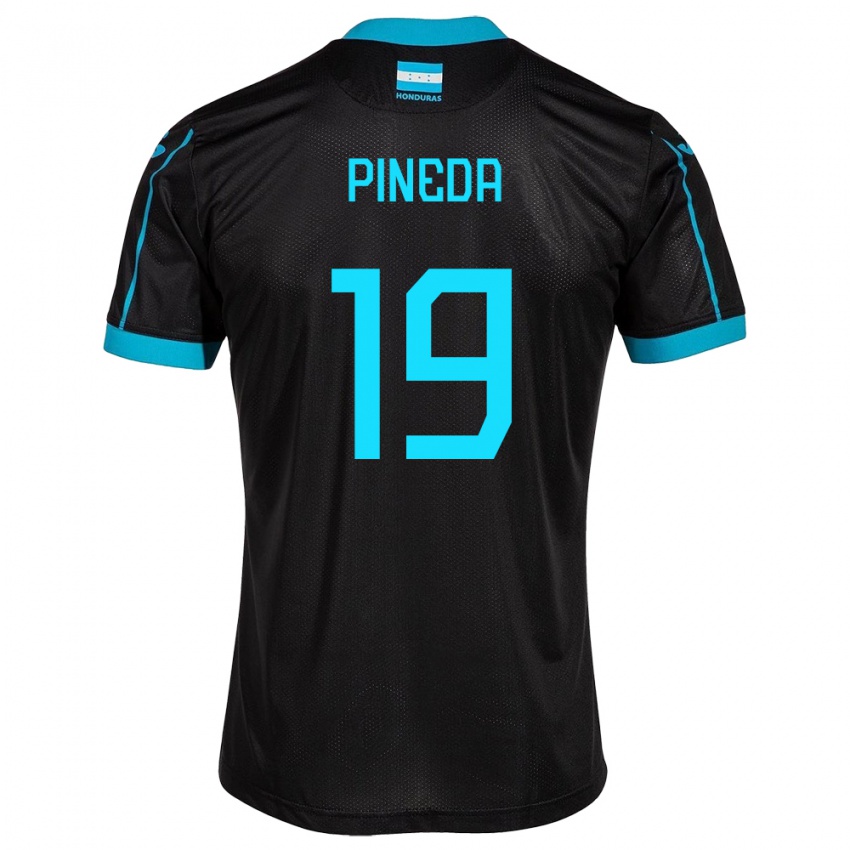 Niño Camiseta Honduras Carlos Pineda #19 Negro 2ª Equipación 24-26 La Camisa