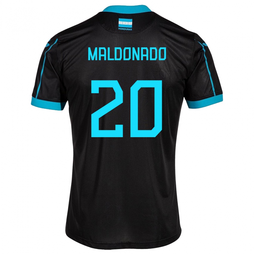 Niño Camiseta Honduras Alessandro Maldonado #20 Negro 2ª Equipación 24-26 La Camisa