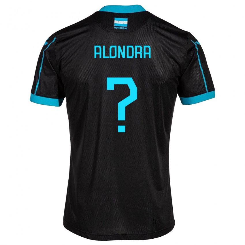 Niño Camiseta Honduras Alondra Aguilar #0 Negro 2ª Equipación 24-26 La Camisa