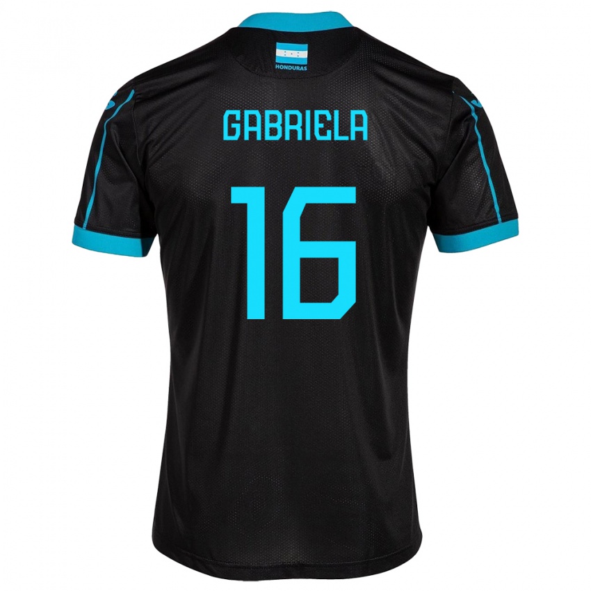 Niño Camiseta Honduras Gabriela García #16 Negro 2ª Equipación 24-26 La Camisa