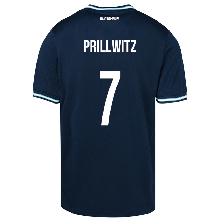 Niño Camiseta Guatemala Héctor Prillwitz #7 Azul 2ª Equipación 24-26 La Camisa