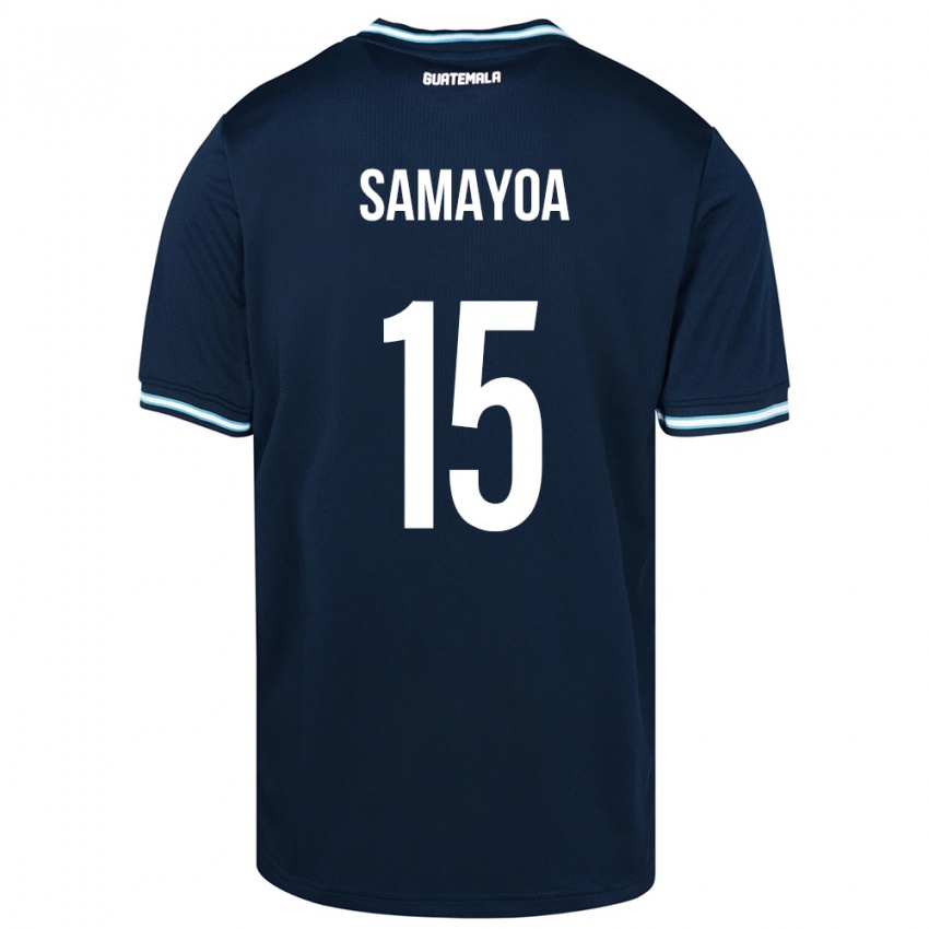 Niño Camiseta Guatemala Giselle Samayoa #15 Azul 2ª Equipación 24-26 La Camisa