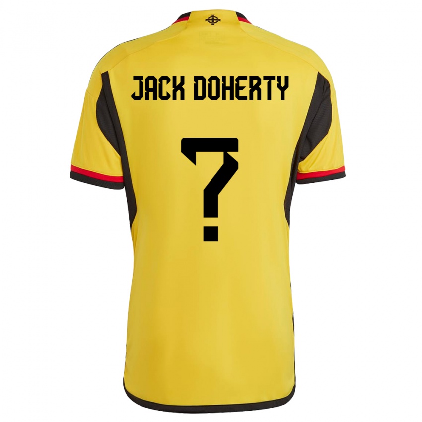 Niño Camiseta Irlanda Del Norte Jack Doherty #0 Blanco 2ª Equipación 24-26 La Camisa