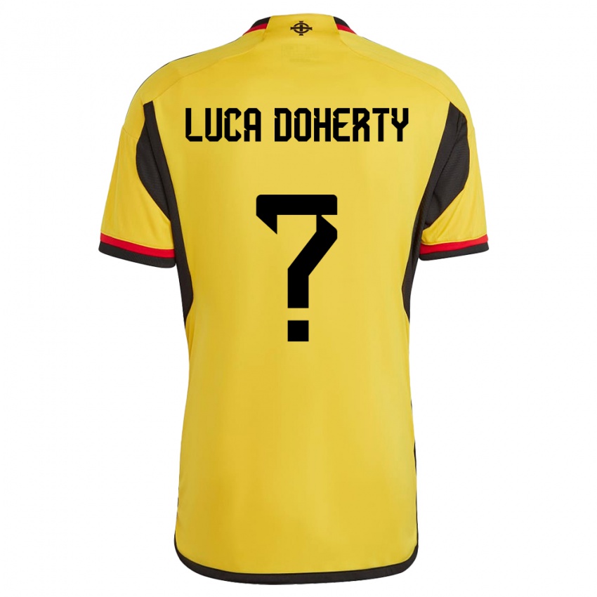 Niño Camiseta Irlanda Del Norte Luca Doherty #0 Blanco 2ª Equipación 24-26 La Camisa