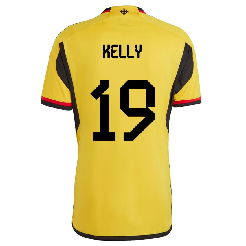 Niño Camiseta Irlanda Del Norte Oscar Kelly #19 Blanco 2ª Equipación 24-26 La Camisa