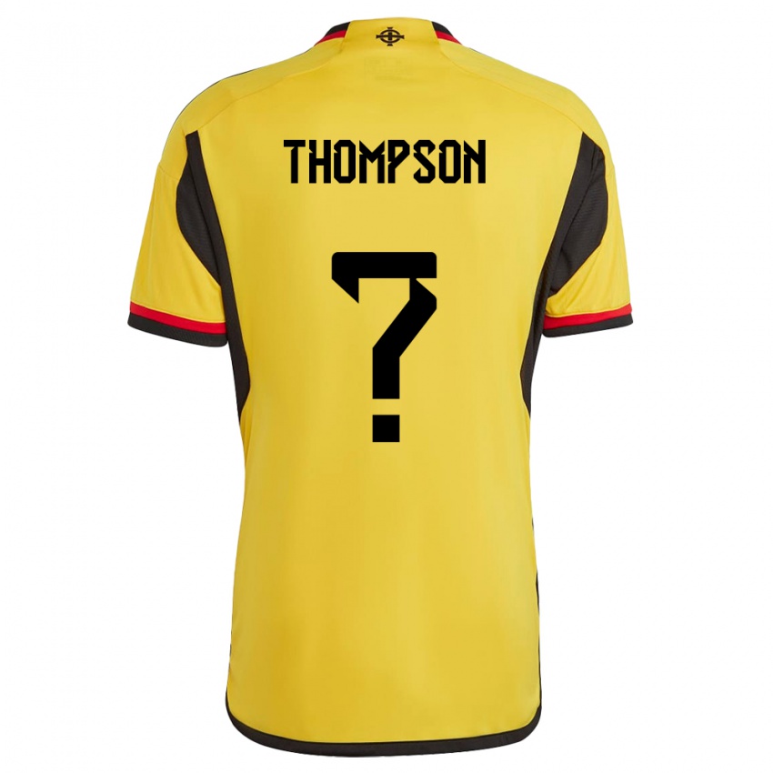 Niño Camiseta Irlanda Del Norte Kalum Thompson #0 Blanco 2ª Equipación 24-26 La Camisa