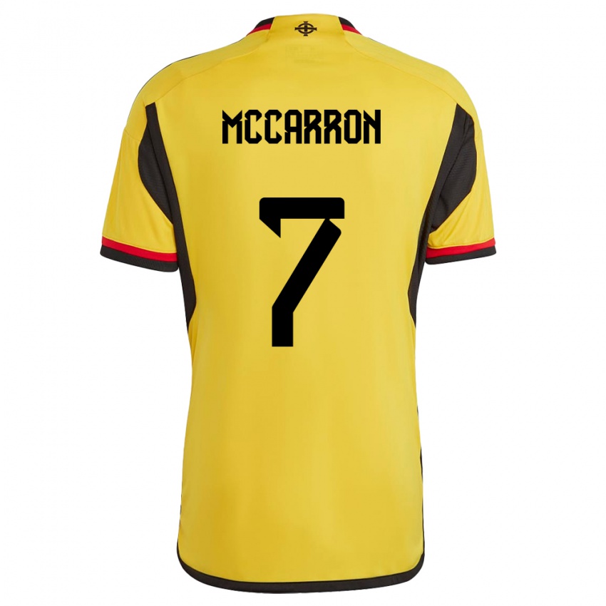 Niño Camiseta Irlanda Del Norte Chloe Mccarron #7 Blanco 2ª Equipación 24-26 La Camisa