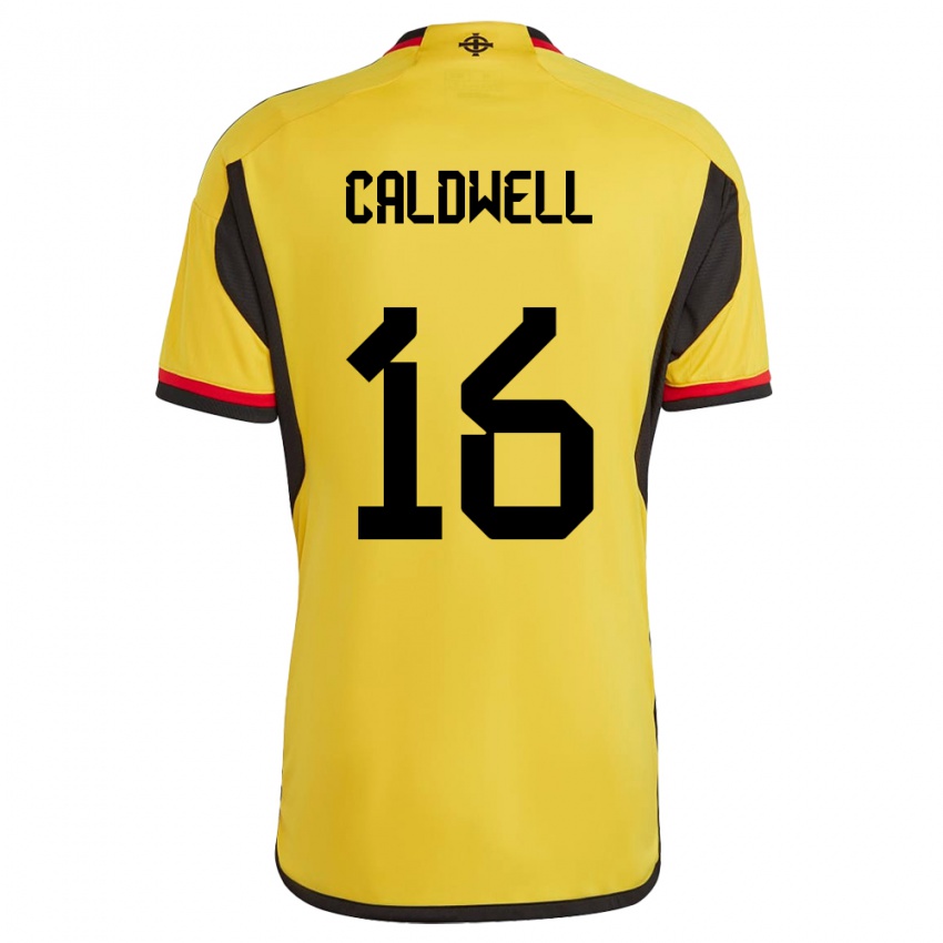 Niño Camiseta Irlanda Del Norte Nadene Caldwell #16 Blanco 2ª Equipación 24-26 La Camisa