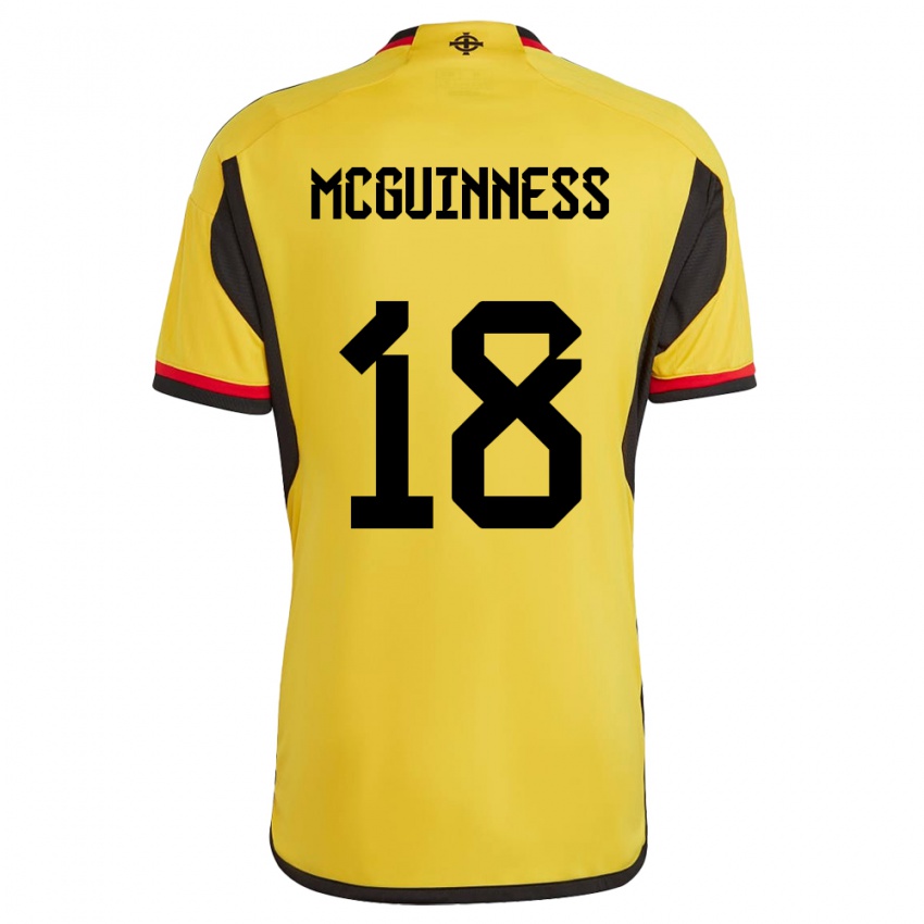 Niño Camiseta Irlanda Del Norte Caitlin Mcguinness #18 Blanco 2ª Equipación 24-26 La Camisa