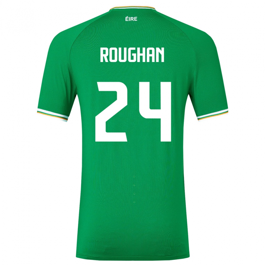 Hombre Camiseta Irlanda Sean Roughan #24 Verde 1ª Equipación 24-26 La Camisa