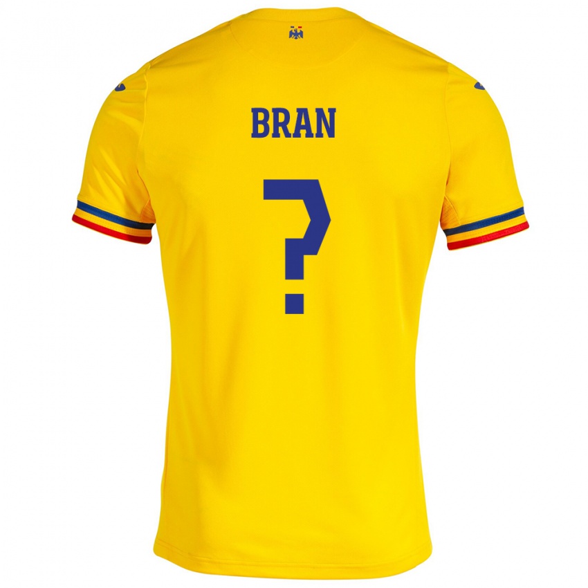 Hombre Camiseta Rumania Sebastian Bran #0 Amarillo 1ª Equipación 24-26 La Camisa