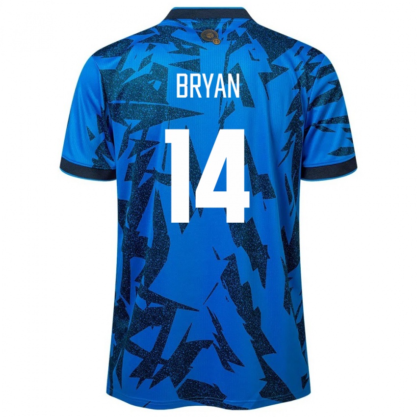 Hombre Camiseta El Salvador Bryan Vásquez #14 Azul 1ª Equipación 24-26 La Camisa