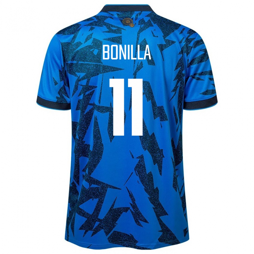 Hombre Camiseta El Salvador Jarell Bonilla #11 Azul 1ª Equipación 24-26 La Camisa