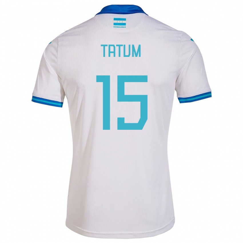 Hombre Camiseta Honduras Anfronit Tatum #15 Blanco 1ª Equipación 24-26 La Camisa