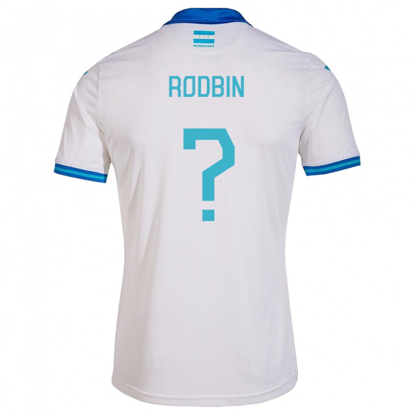 Hombre Camiseta Honduras Rodbin Mejía #0 Blanco 1ª Equipación 24-26 La Camisa