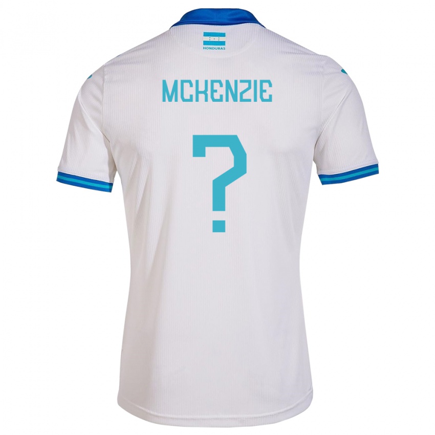 Hombre Camiseta Honduras Allyson Mckenzie #0 Blanco 1ª Equipación 24-26 La Camisa