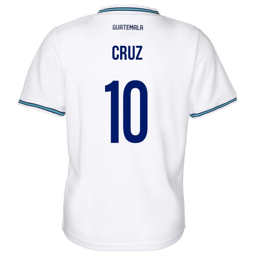 Hombre Camiseta Guatemala Axel De La Cruz #10 Blanco 1ª Equipación 24-26 La Camisa