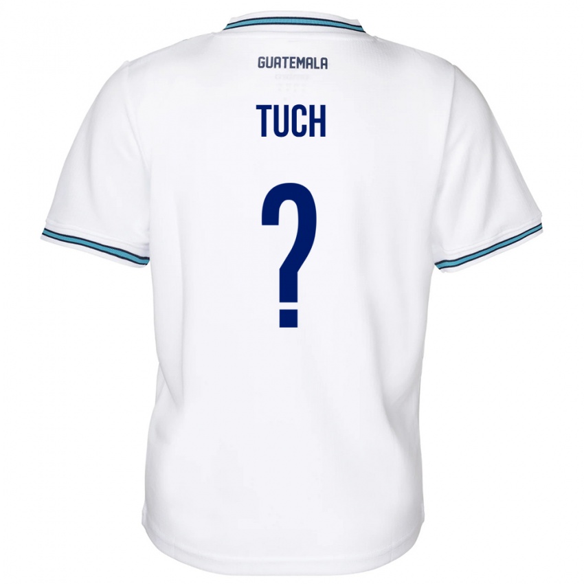 Hombre Camiseta Guatemala Lorenzo Tuch #0 Blanco 1ª Equipación 24-26 La Camisa