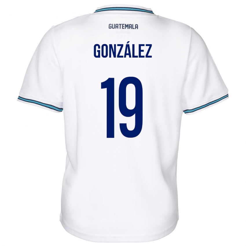 Hombre Camiseta Guatemala Karen González #19 Blanco 1ª Equipación 24-26 La Camisa