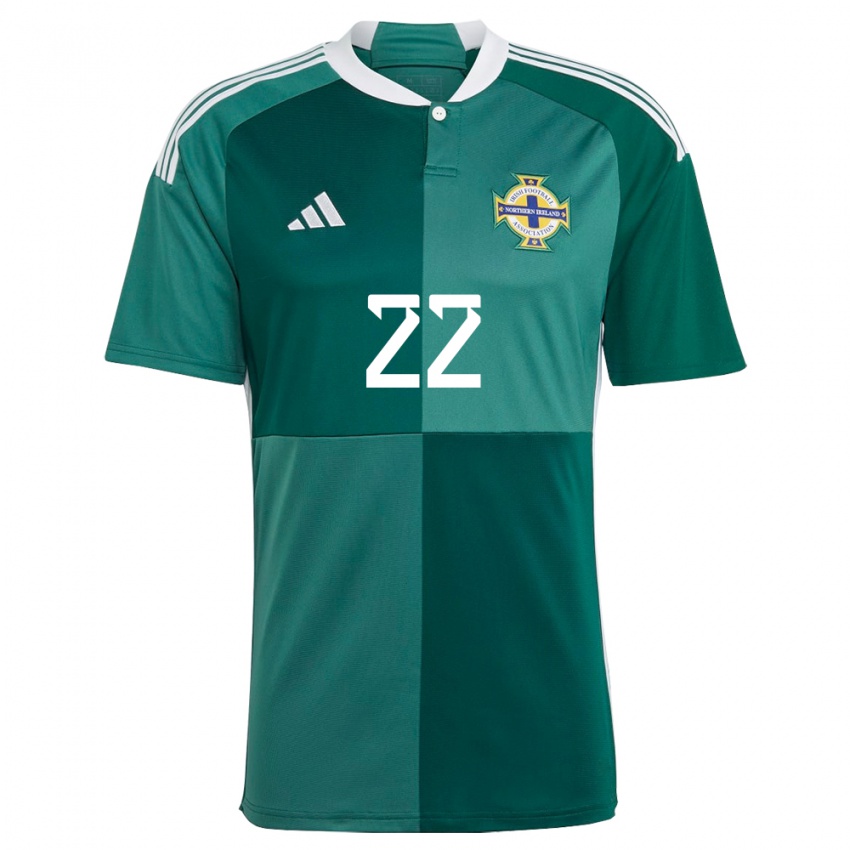 Hombre Camiseta Irlanda Del Norte Abbie Magee #22 Verde 1ª Equipación 24-26 La Camisa