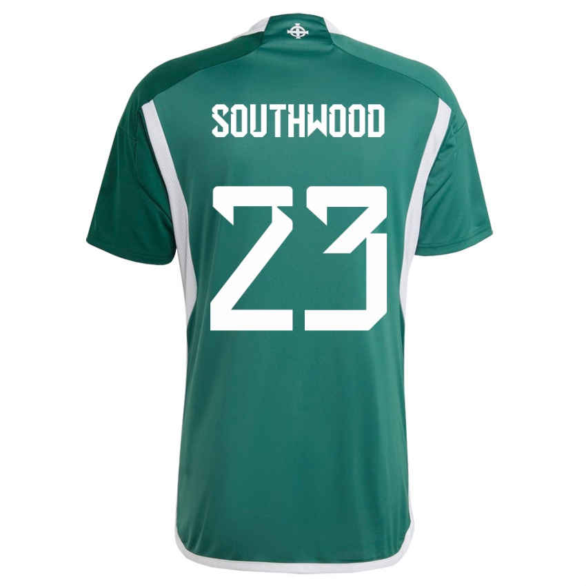 Hombre Camiseta Irlanda Del Norte Luke Southwood #23 Verde 1ª Equipación 24-26 La Camisa