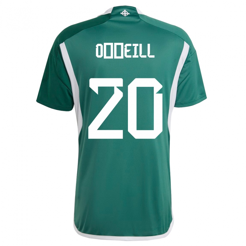 Hombre Camiseta Irlanda Del Norte Ceadach O’neill #20 Verde 1ª Equipación 24-26 La Camisa