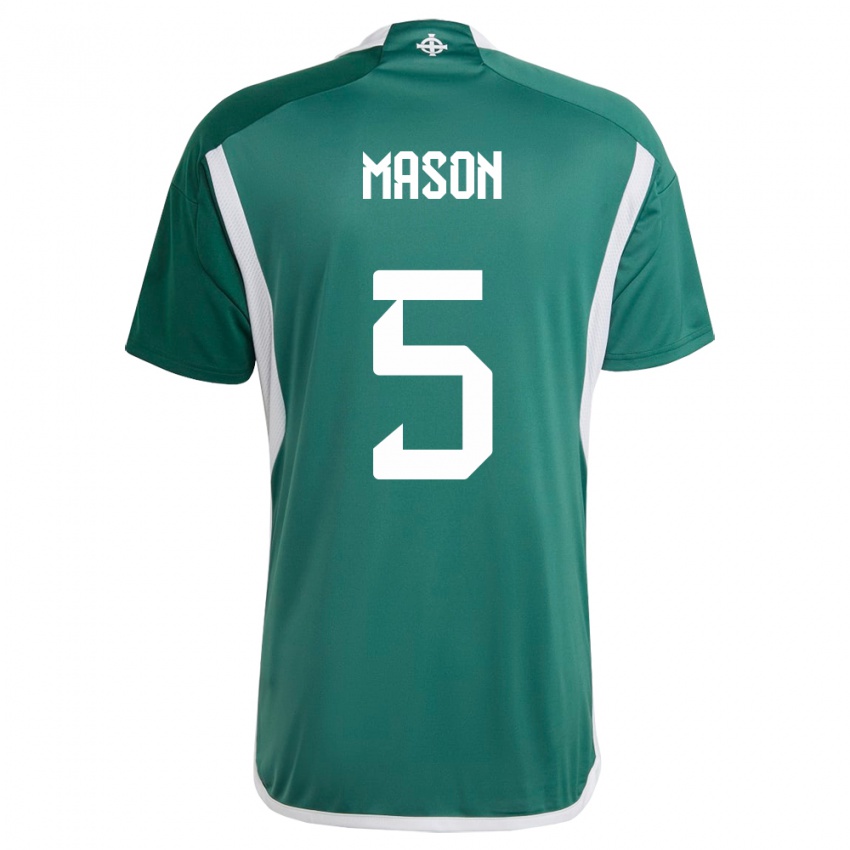 Hombre Camiseta Irlanda Del Norte Ellie Mason #5 Verde 1ª Equipación 24-26 La Camisa