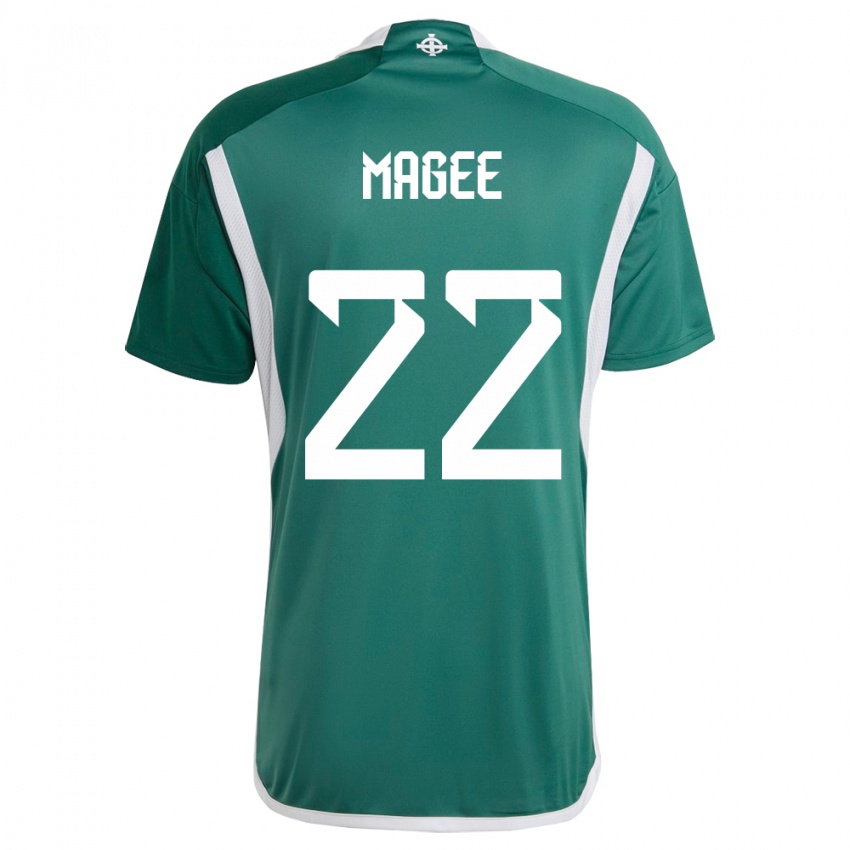 Hombre Camiseta Irlanda Del Norte Abbie Magee #22 Verde 1ª Equipación 24-26 La Camisa