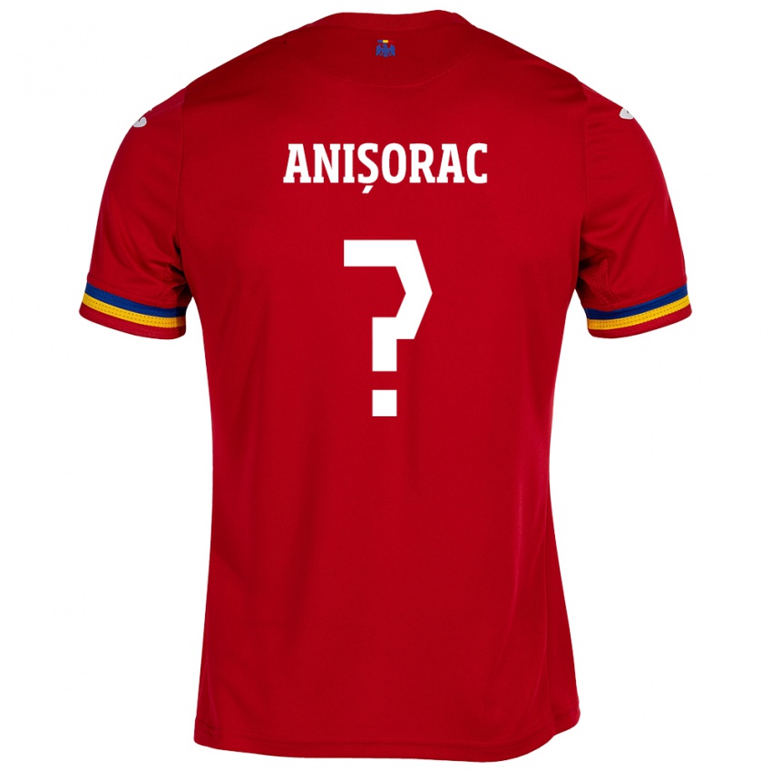 Hombre Camiseta Rumania Ionuț Anișorac #0 Rojo 2ª Equipación 24-26 La Camisa