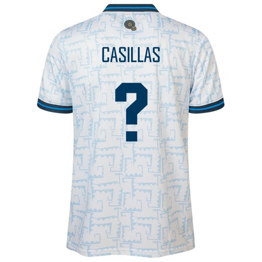 Hombre Camiseta El Salvador Marcos Casillas #0 Blanco 2ª Equipación 24-26 La Camisa