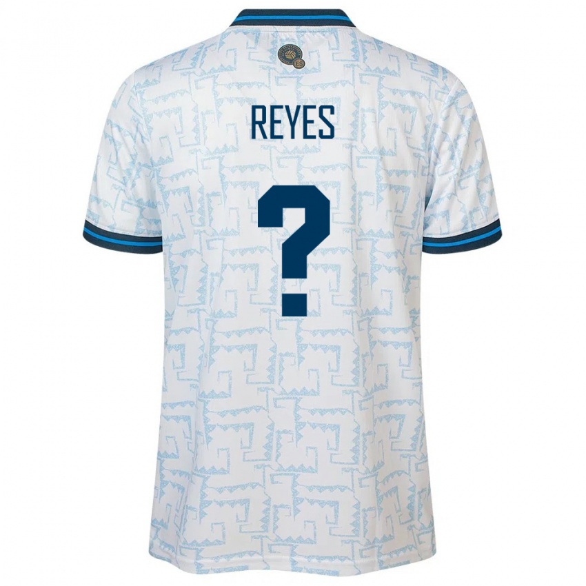 Hombre Camiseta El Salvador Jefferson Reyes #0 Blanco 2ª Equipación 24-26 La Camisa