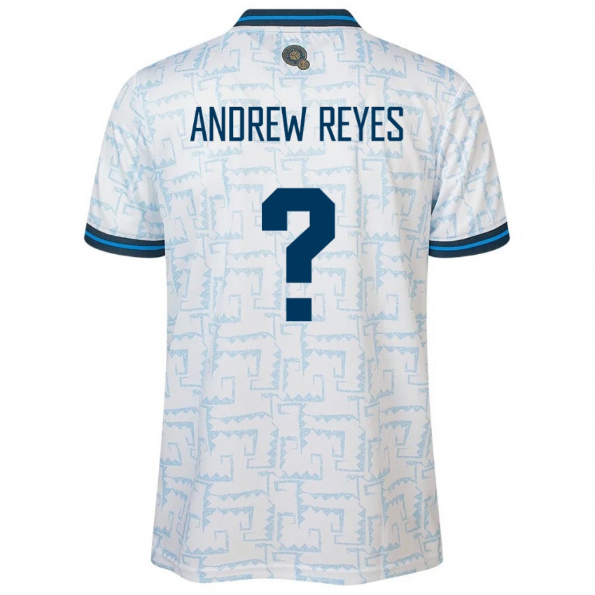 Hombre Camiseta El Salvador Andrew Reyes #0 Blanco 2ª Equipación 24-26 La Camisa