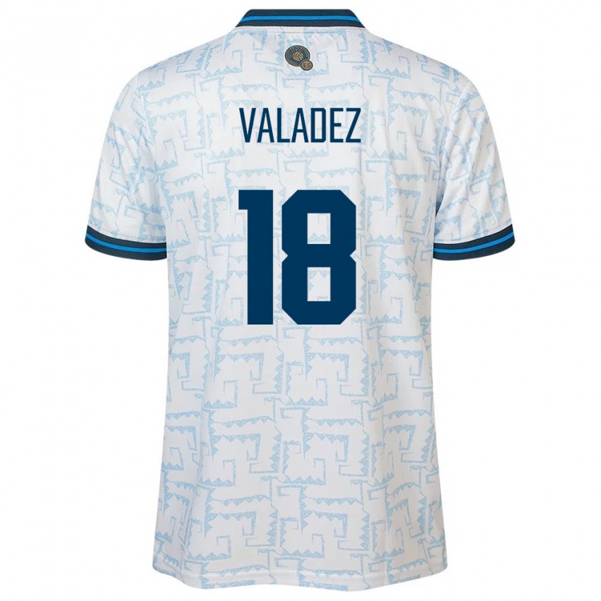 Hombre Camiseta El Salvador Samantha Valadez #18 Blanco 2ª Equipación 24-26 La Camisa