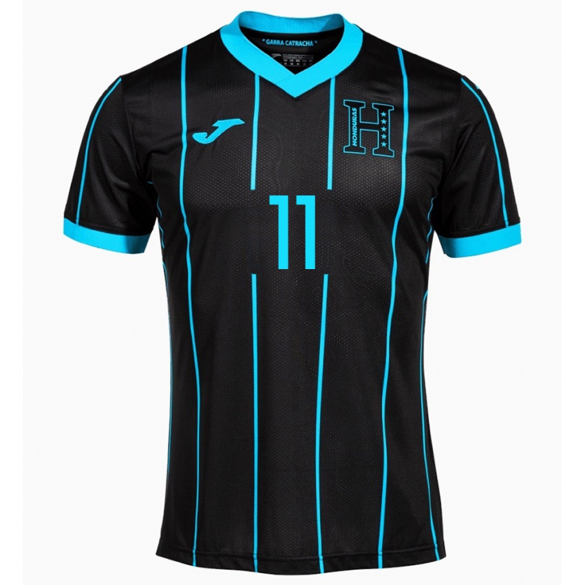 Hombre Camiseta Honduras Darixon Vuelto #11 Negro 2ª Equipación 24-26 La Camisa