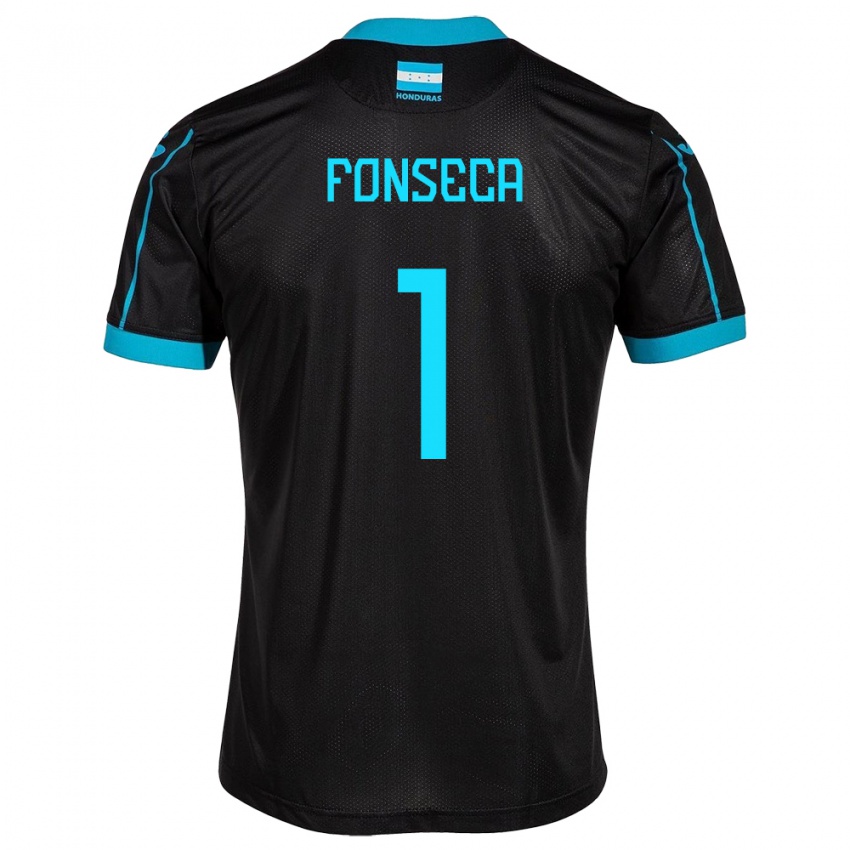 Hombre Camiseta Honduras Harold Fonseca #1 Negro 2ª Equipación 24-26 La Camisa