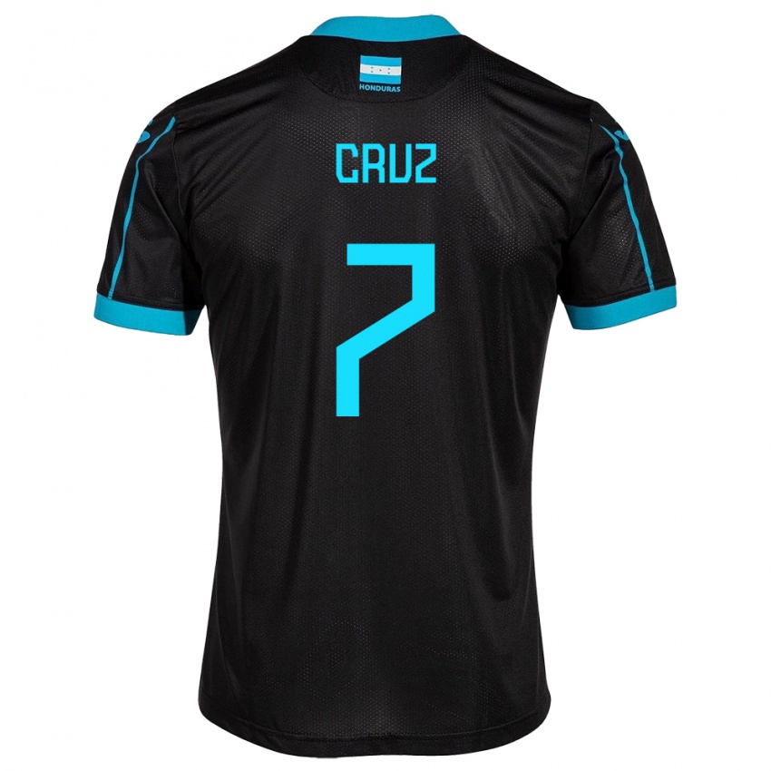 Hombre Camiseta Honduras Nixon Cruz #7 Negro 2ª Equipación 24-26 La Camisa