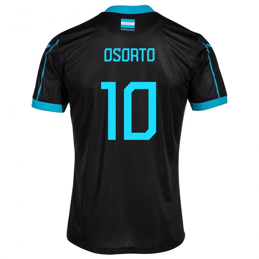 Hombre Camiseta Honduras Roberto Osorto #10 Negro 2ª Equipación 24-26 La Camisa