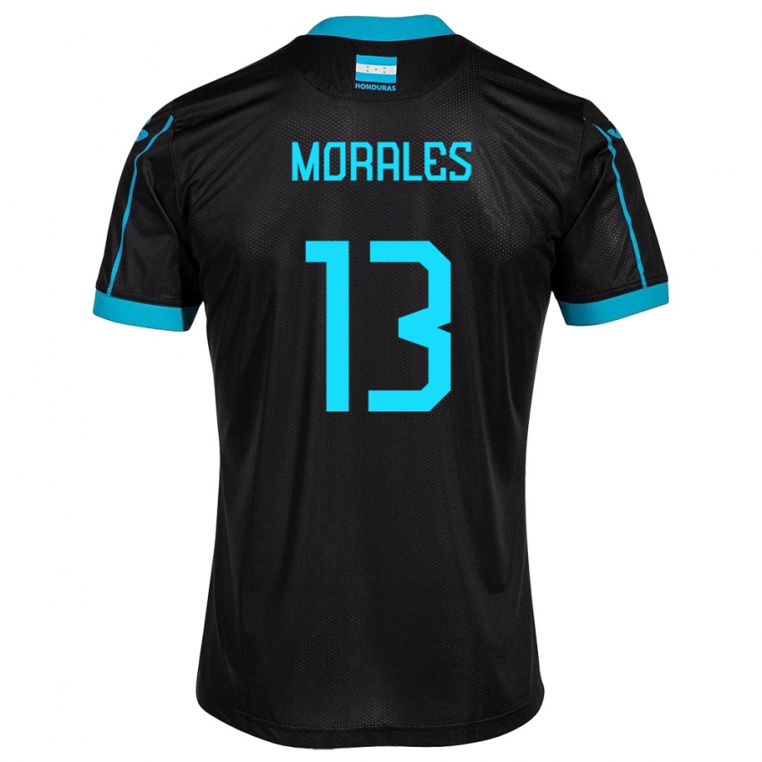 Hombre Camiseta Honduras Maikol Morales #13 Negro 2ª Equipación 24-26 La Camisa