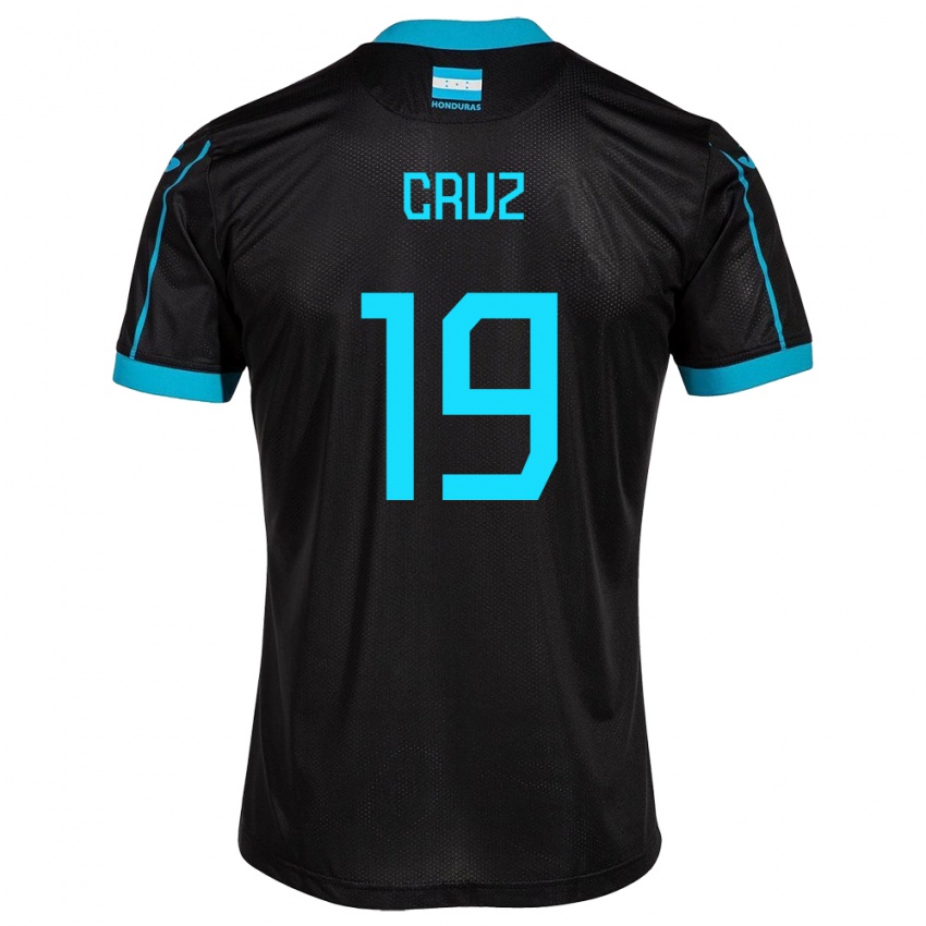 Hombre Camiseta Honduras Russel Cruz #19 Negro 2ª Equipación 24-26 La Camisa