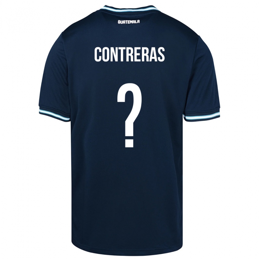 Hombre Camiseta Guatemala Betzael Contreras #0 Azul 2ª Equipación 24-26 La Camisa