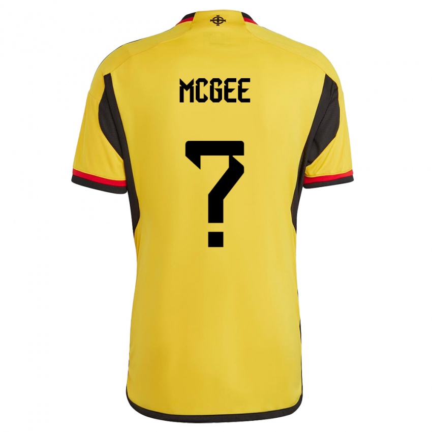 Hombre Camiseta Irlanda Del Norte Ethan Mcgee #0 Blanco 2ª Equipación 24-26 La Camisa