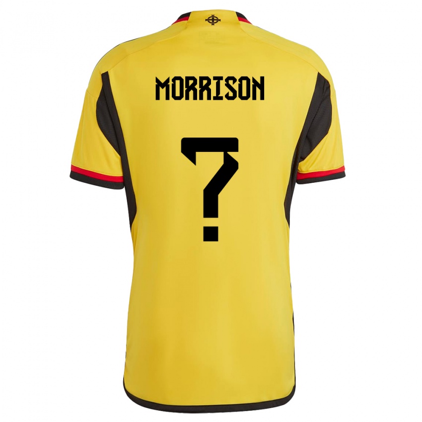 Hombre Camiseta Irlanda Del Norte Kieran Morrison #0 Blanco 2ª Equipación 24-26 La Camisa