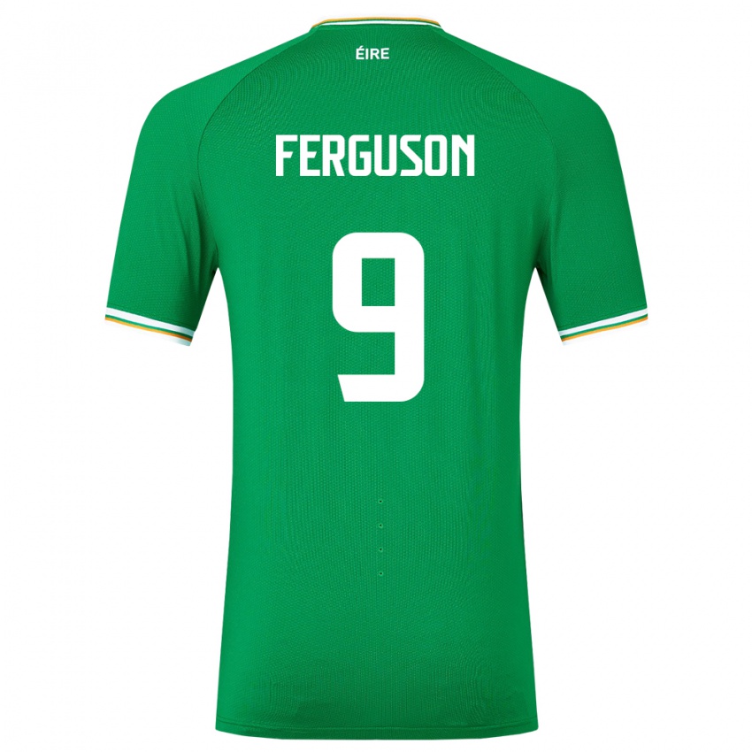 Mujer Camiseta Irlanda Evan Ferguson #9 Verde 1ª Equipación 24-26 La Camisa