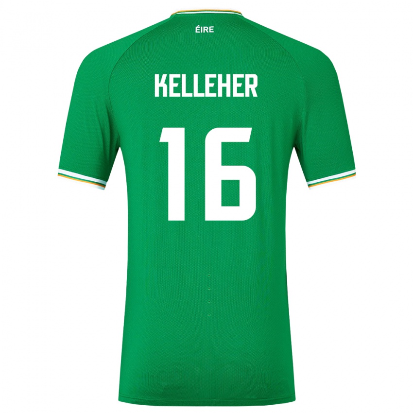 Mujer Camiseta Irlanda Caoimhín Kelleher #16 Verde 1ª Equipación 24-26 La Camisa