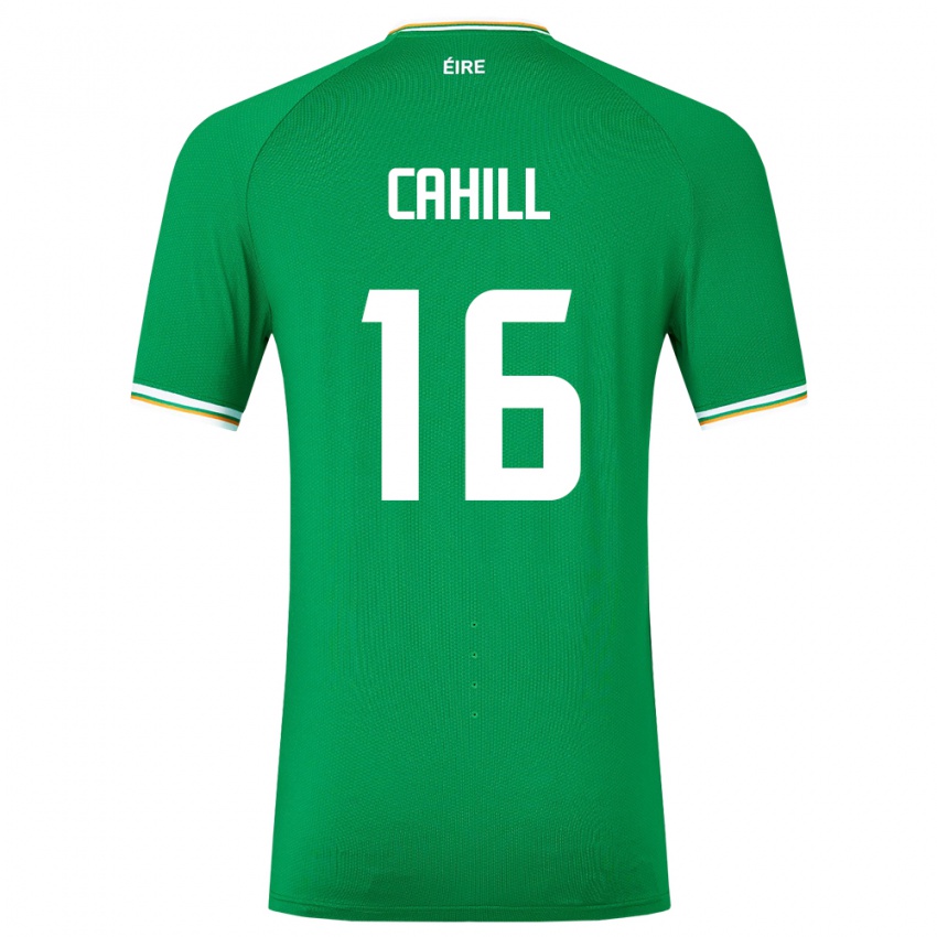 Mujer Camiseta Irlanda Killian Cahill #16 Verde 1ª Equipación 24-26 La Camisa