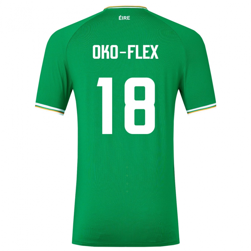 Mujer Camiseta Irlanda Armstrong Oko-Flex #18 Verde 1ª Equipación 24-26 La Camisa