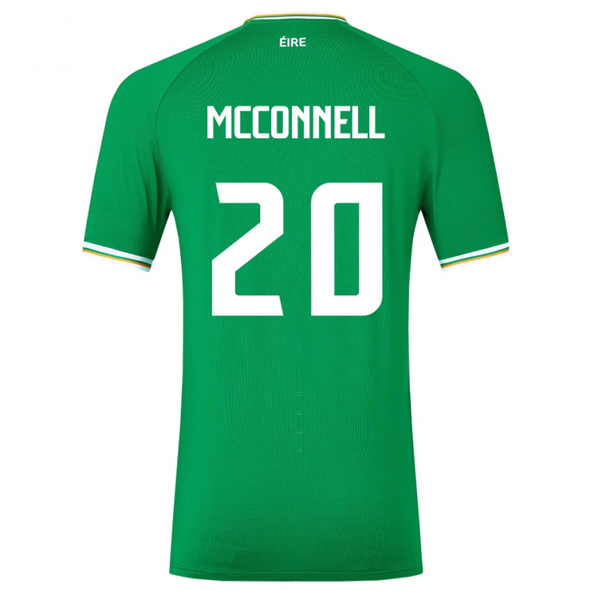 Mujer Camiseta Irlanda Glenn Mcconnell #20 Verde 1ª Equipación 24-26 La Camisa