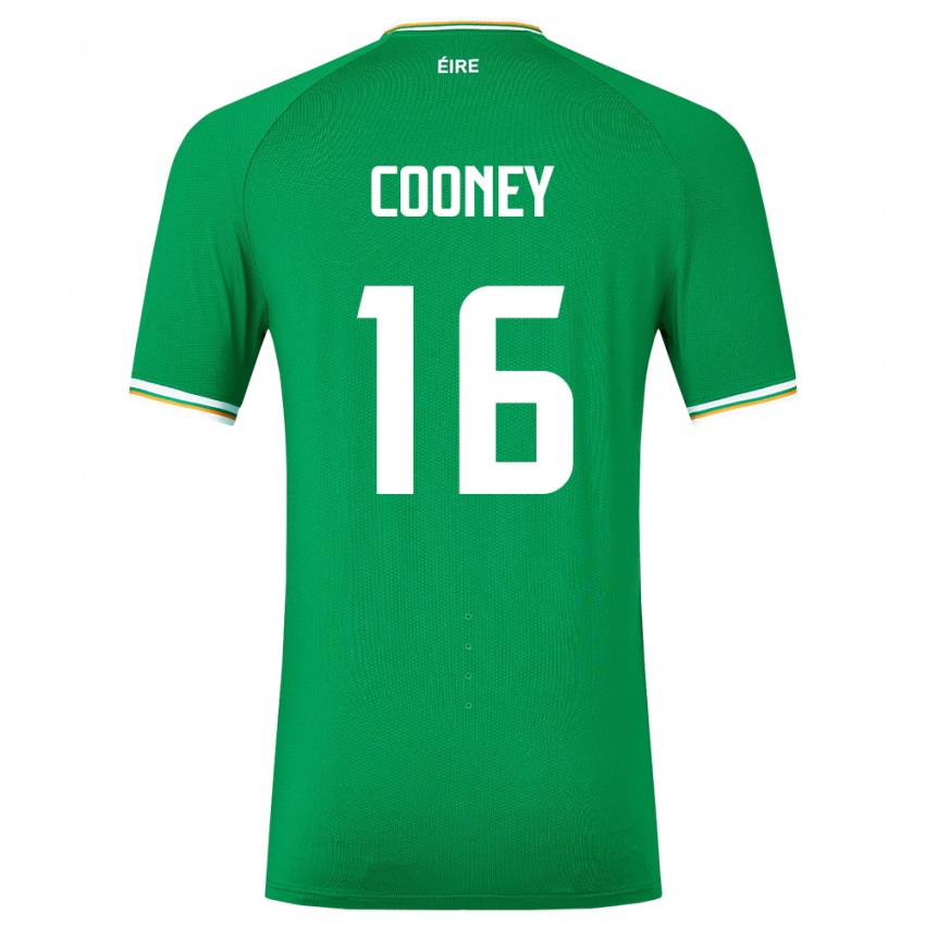 Mujer Camiseta Irlanda Oisin Cooney #16 Verde 1ª Equipación 24-26 La Camisa